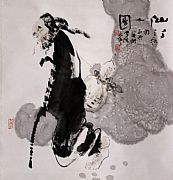 刘志伟国画作品,尺寸为69x68